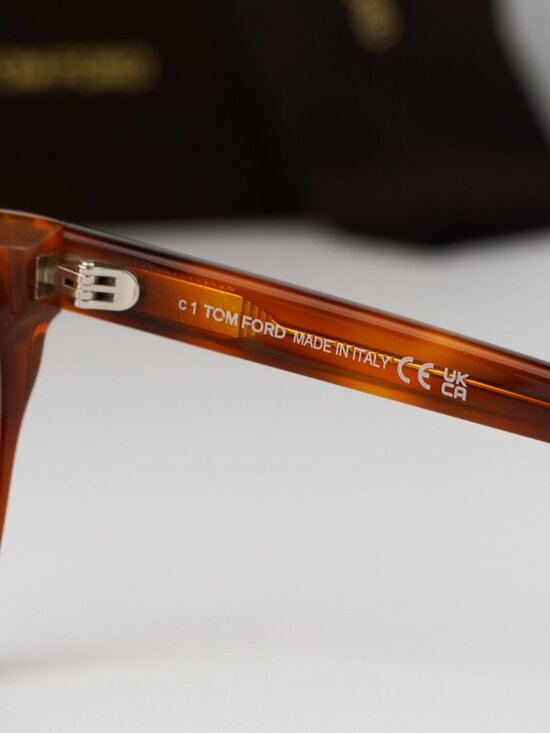 Tom Ford Women Eyeglasses Blonde Havana Square FT5880-B 053 NEW AUTHENTIC main image 7